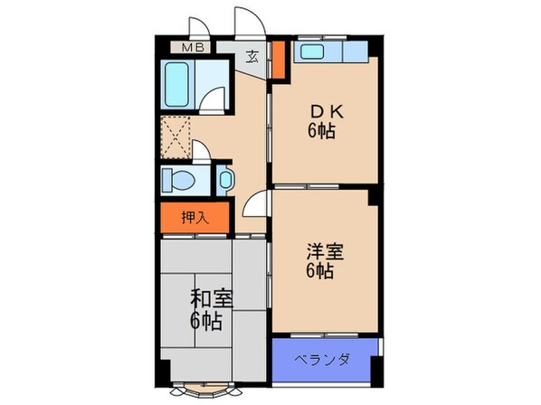 メゾン阪下の物件間取画像